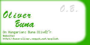 oliver buna business card